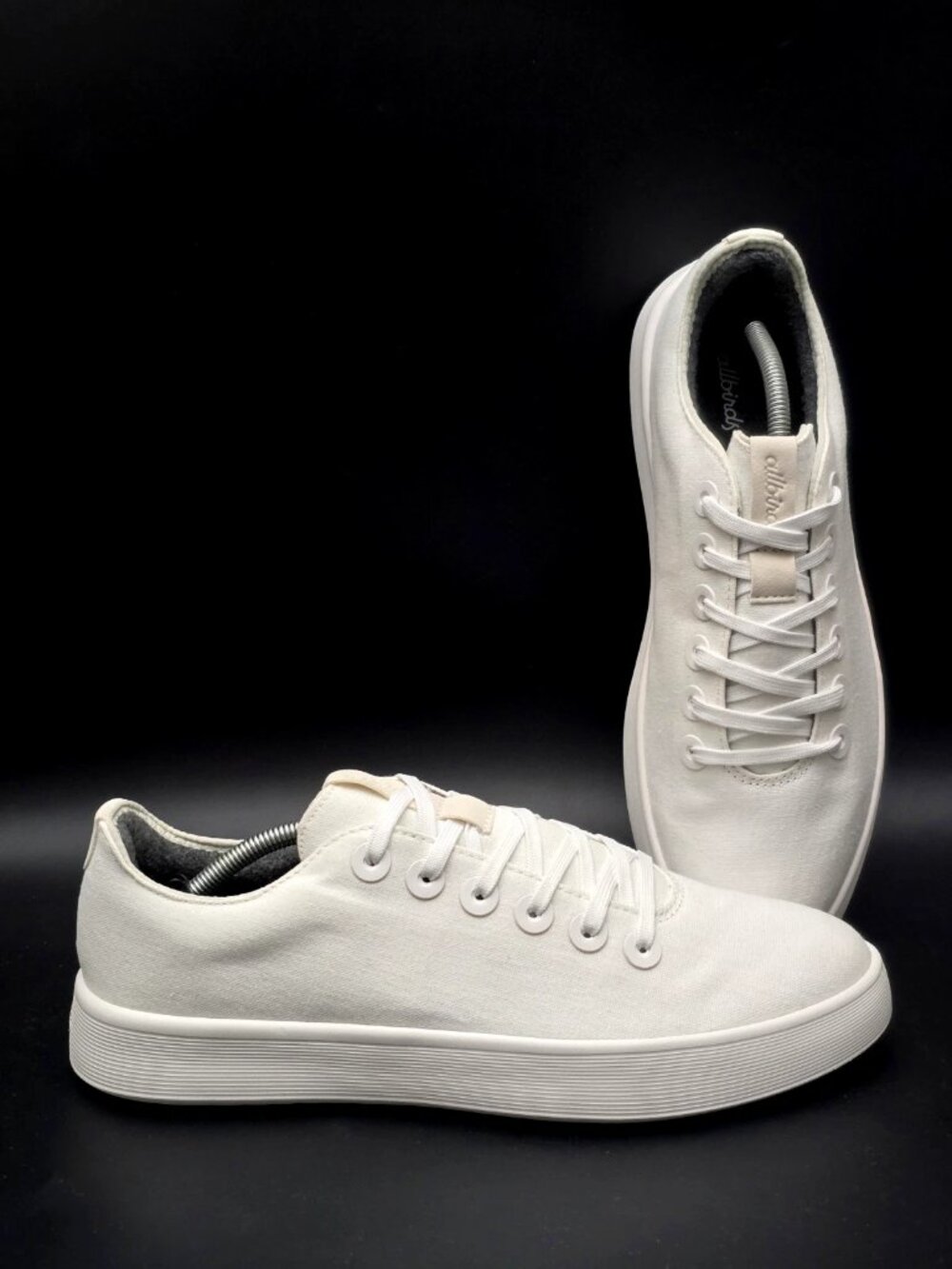 Allbirds Cruiser White Blizzard Canvas Low-Top Sneaker Shoes Men's Size 11